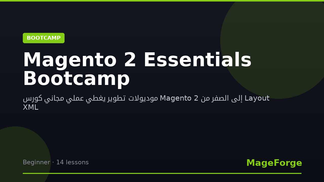 Magento 2 Essentials Bootcamp
